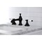 Kingston Brass KC7060BPL Bel-Air 8" Widespread Bathroom Faucet, Matte Black KC7060BPL - alternate 5